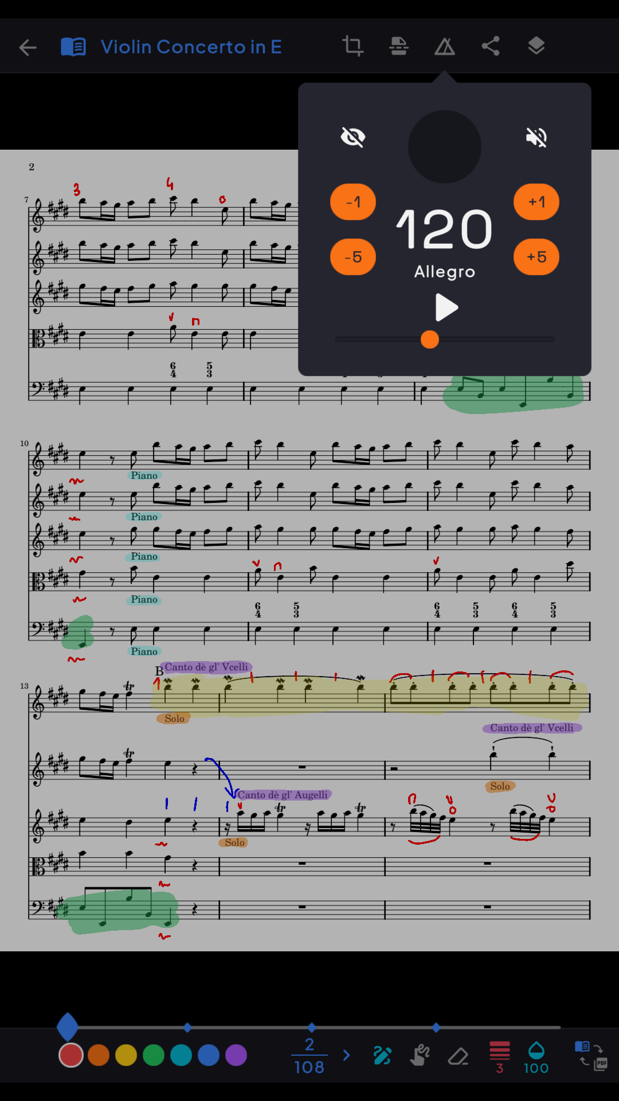 Integrated Metronome